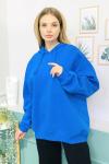 156410 Oversize Kapsonlu Sardonlu Sweatshirt